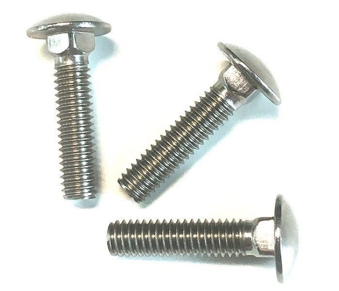 Carbon Steel / Stainless Steel Round Head Bolts , Industrial Square Neck Bolt