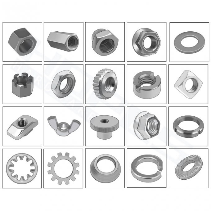 SS / CS Hex Lock Nut , Hex Coupling Nuts DIN ANSI / ASME Standard