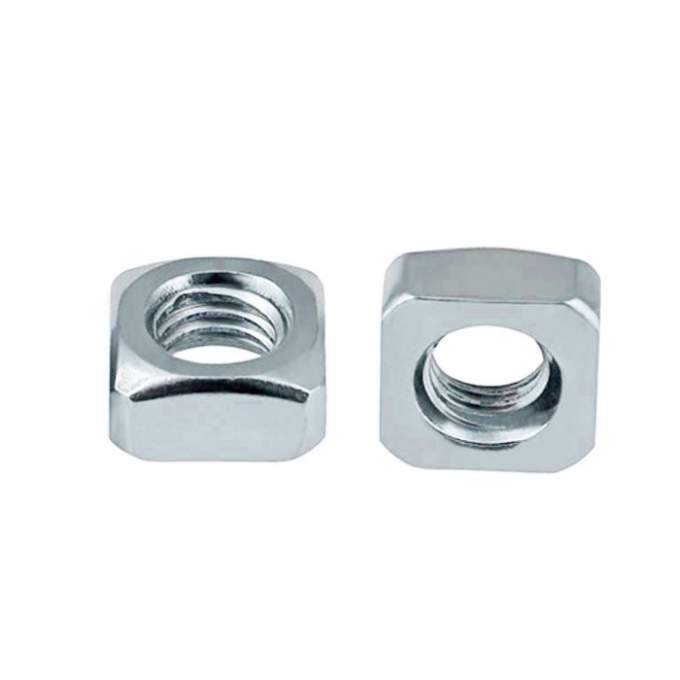 All Sizes Square Thin Nuts , SS / CS Square Lock Nut DIN ISO Standard