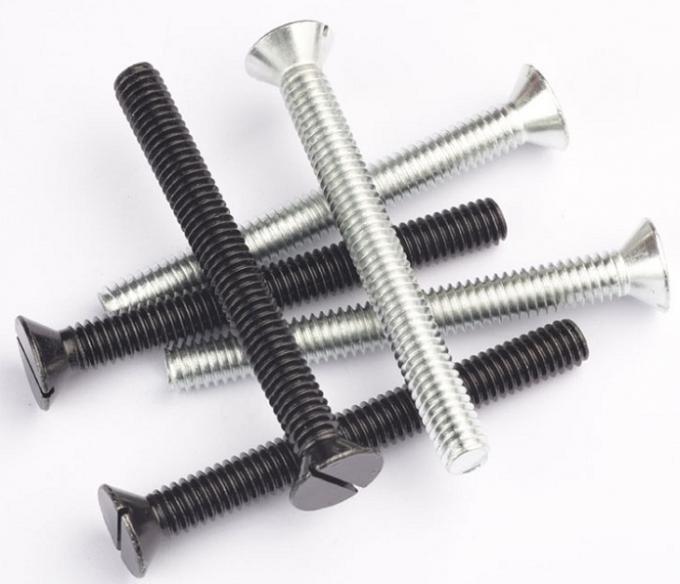 M6 M10 Slotted Countersunk Head Bolt , Stainless Steel CSK Head Bolt
