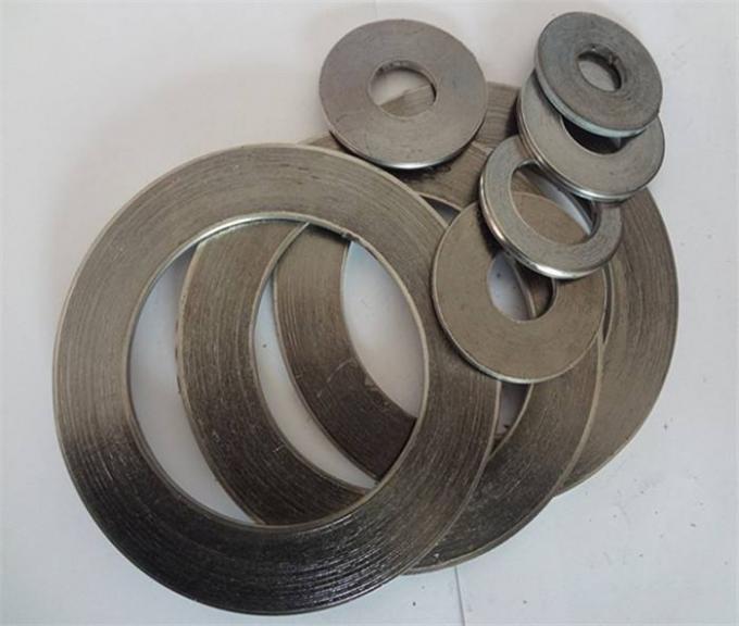 Metallic Spiral Wound Gasket Plain Surface Stainless Steel With Filler