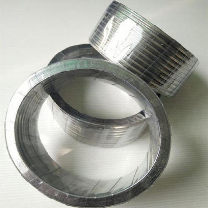 Metallic Spiral Wound Gasket Plain Surface Stainless Steel With Filler