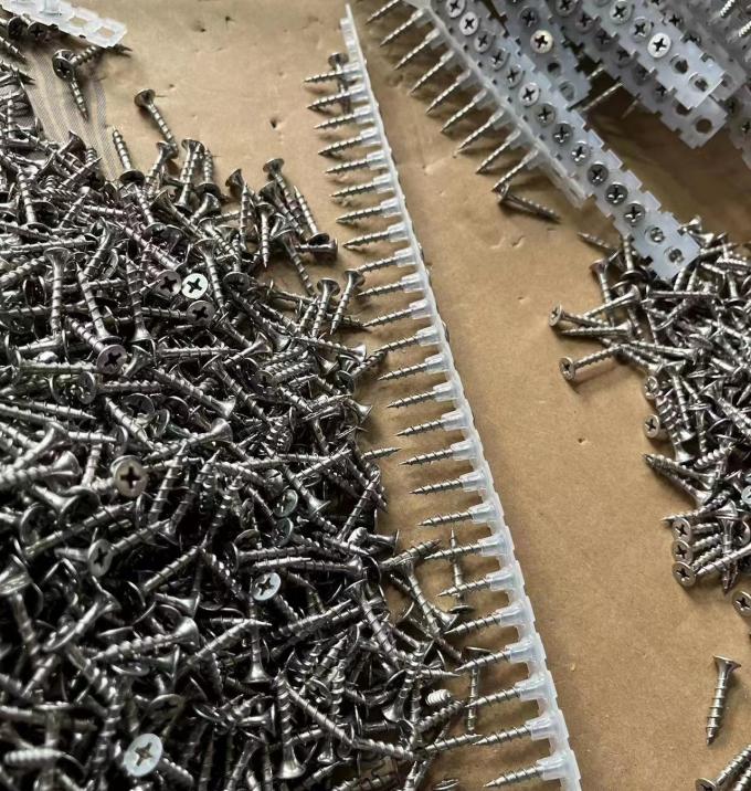 Collated Coarse Thread Cross Recessed Countersunk Head Drywall Screws