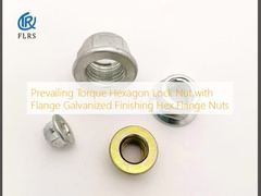 Prevailing Torque Hexagon Lock Nut with Flange Galvanized Finishing Hex Flange Nuts