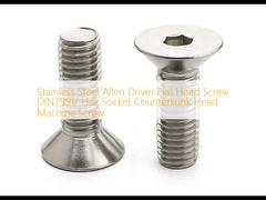 Stainless Steel Allen Driver Flat Head Screw DIN7991/ Hex Socket Countersunk Head Machine Screw
