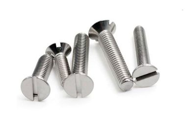 SS 304 Slotted Countersunk Head Bolt M6 M10 For Wind Energy Plant