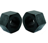 Carbon Steel Hexagon Lock Nut Black Oxide Plating / M3 M8 M12 Hex Nut