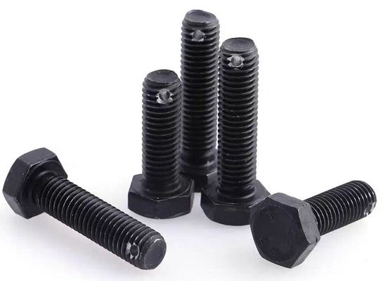 Buy Black Hex Head Bolts With A Hole on the End of Shank Grade 8.8 &.10.9 Carbon Steel online manufacture