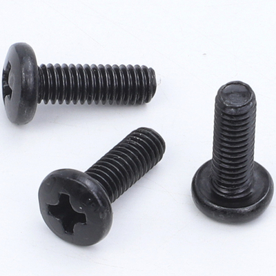 Buy M3,M5,M6, M8 Black Cross Recessed Pan Head Screw Blunt Point Type for Solar Panel Installation online manufacture