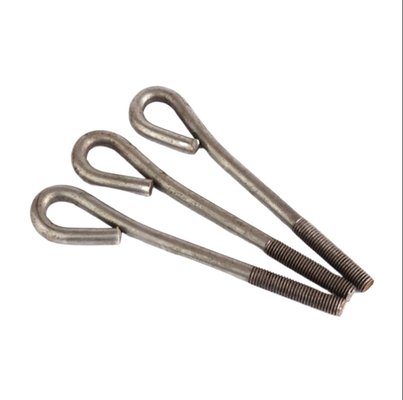 Buy DIN529 Steel Structure 9- Shaped Embedded Foudation Anchor Bolts / Eyelet Anchor Bolts online manufacture