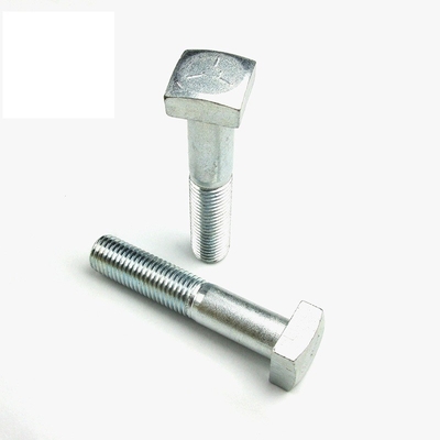 Buy Plated Finish Metric Coarse Thread Square Head Mechanical Bolts with Chamfer on the Four Angles online manufacture