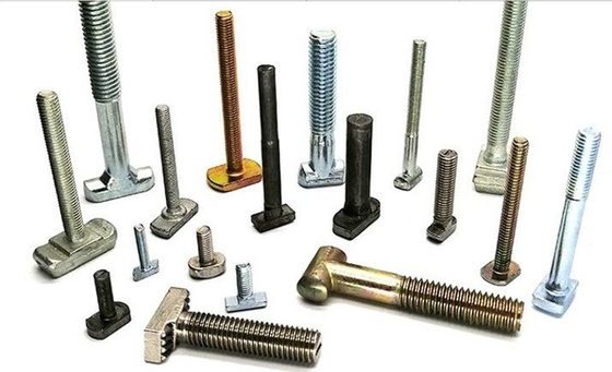 Buy Nonstandard Steel T Bolts with Different Materials，Sizes and Coating  as Customers  Need online manufacture