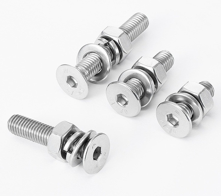 Buy DIN7991/GB70.3 Hex Socket Countersunk Head Machine Screw c/w Hex Nut ,Flat Washer, Spring Washer Assemblies online manufacture