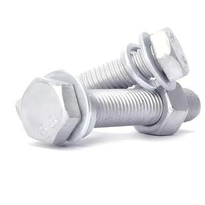 Buy Ultra High Corrosion Resistance Hot-Dip Galvanized Hex Head Bolts with Plain Washers，Spring Washers and Hex Nut Used for Photovoltaic, Wind,  Ultra online manufacture