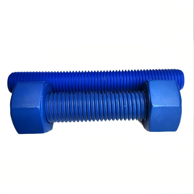 Buy A193 B7 / A194 2H PTFE Coated Double Ended Bolt for Marine Petrochemical High Pressure High Temperature Applications online manufacture