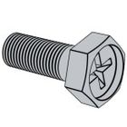 Industrial Slotted Hex Bolt Fastener , Wear Resistant Bolt With Hex Head
