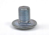 Zinc Plated Round Head Bolts And Nuts Low Shoulder Carriage 3/8 - 16 × 3/4