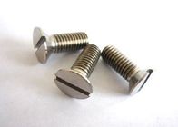 Standard Slotted Head Screw , Zinc Plated Stainless Steel Slotted Countersunk Screw