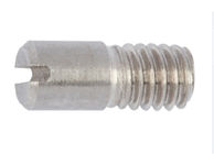 Wear Resistant Stainless Steel Fasteners / Slotted Headless Screw With Shank