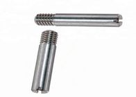 Wear Resistant Stainless Steel Fasteners / Slotted Headless Screw With Shank