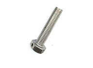 SS304 SS316 Passivated Hex Head Bolts Fully Threaded With Wire Holes