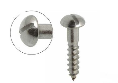 Metric Slotted Round Head Self Tapping Screws SS 304 316 / Carbon Steel Made