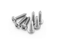 Small Self Tapping Wood Screws With Cross Recessed / Phillips Drive Round Head