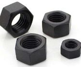Carbon Steel Hexagon Lock Nut Black Plating Type With Fine Thread