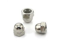 Threaded Hexagon Lock Nut Stainless Steel / Carbon Steel Made For Construction Industry