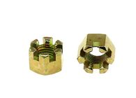 Slotted Hexagon Lock Nut Wear Resistant With Metric Coarse And Fine Thread