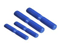High Temperature Resistant PTFE Coated Double Ended Bolts With Double Nuts Available in Various Material