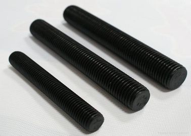 Buy M4 - M48 Double Ended Bolt , Carbon Steel Full Thread Stud Bolt Black Color online manufacture