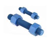 PTFE SS 304 316 Double Ended Bolt , Full Thread Stud Bolt With Nut