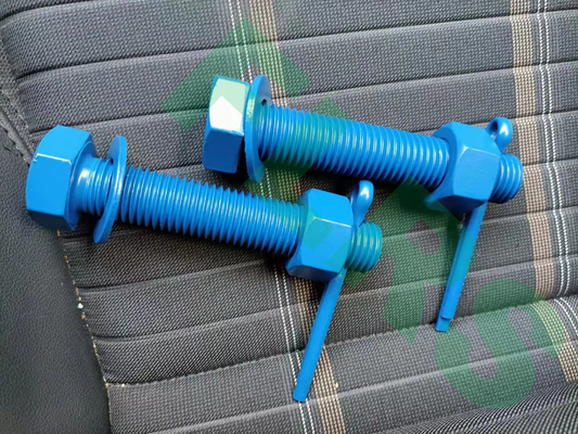 Buy Fluoropolymer Coated Double Ended Bolt Zinc Plating For Out Torque online manufacture
