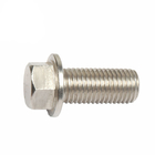 M52 Carbon Steel Fully Threaded Hex Flange Bolt With Washer