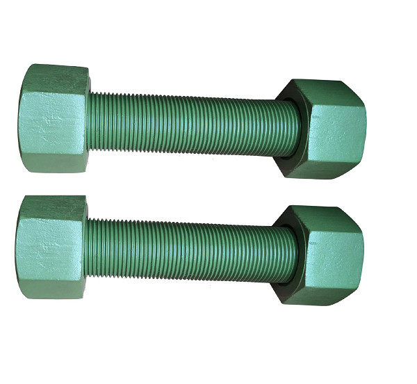 PFTE / XYLAN Coating Double Ended Bolt Colorful Process Stud Bolts
