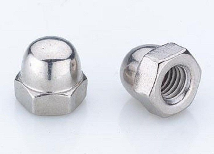 Threaded Hexagon Lock Nut Stainless Steel / Carbon Steel Made For Construction Industry
