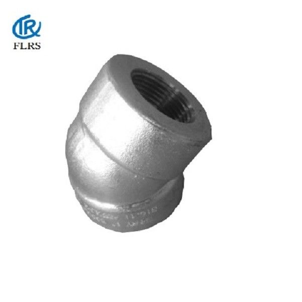 Duplex SS 45 Degree Elbow ASME Threaded forged Steel Pipe Fitting