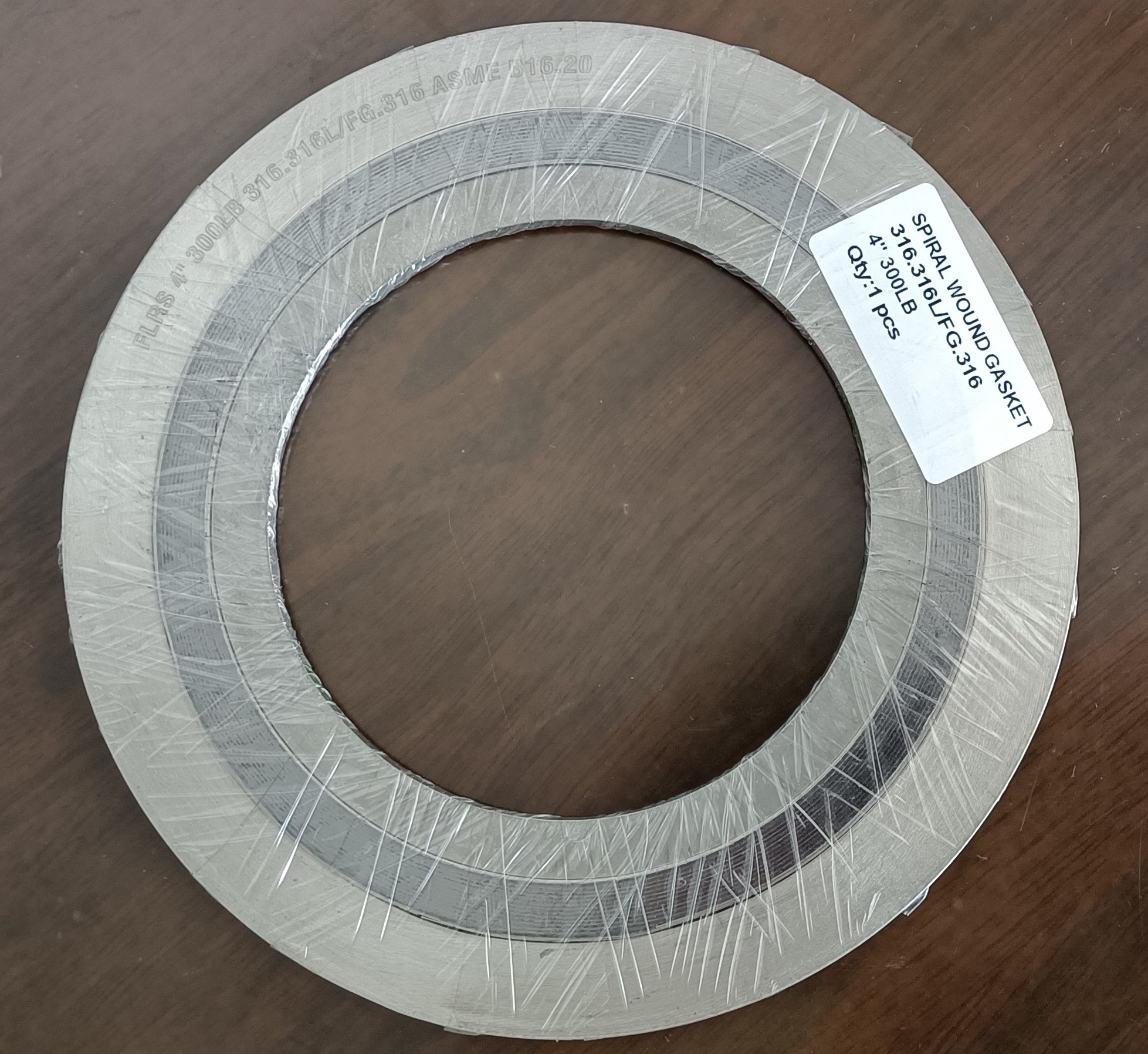 ASME B16.20 CGI Spiral Wound Gasket With Inner Outer Rings For Flange