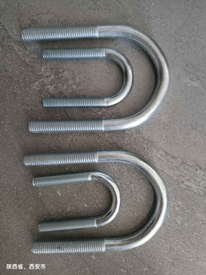 Zinc Plated Steel U-Bolt Right Handed Threads For Steel Pipes