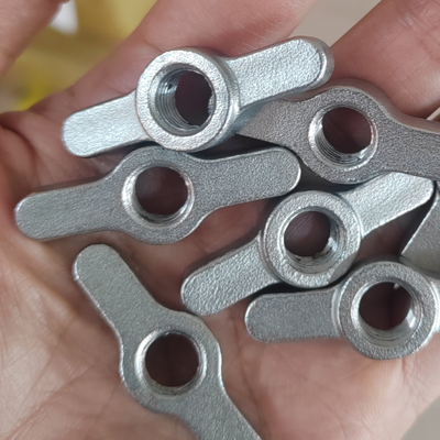 SS303 Material Two-Lug Flange Nut with Tool-Free Manual Operation and Custom Mold One-Shot Forming