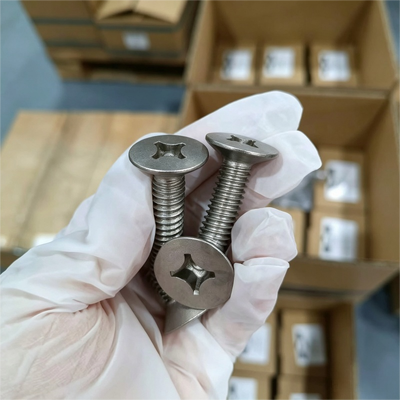 Qualité ASME B18.6.3 Cross Recessed Countersunk Flat Head Screw Monel 400 5/8"-11 UNC-2A *1" Usine