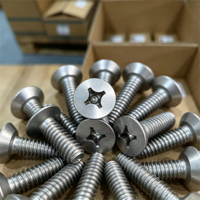 গুণ Monel 400 Cross Recessed Flat Head Screw 5/8-11 UNC-2A x 1 Inch Seawater Resistant ASME B18.6.3 কারখানা