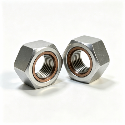 Качество Monel 400 Hexagon Lock Nut Vespel Insert High Temperature Corrosion Resistant Marine Grade Фабрика