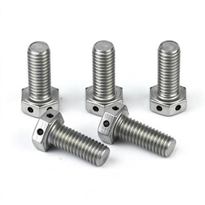 Quality SS304 SS316 Passivated Hex Head Bolts Fully Threaded With Wire Holes factory