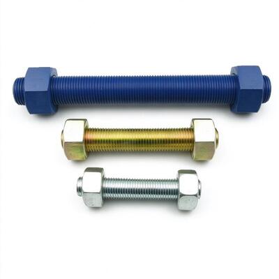 Calidad El perno terminado doble de alta resistencia roscado completo modificó para requisitos particulares con 2 nueces pesadas del hex. Fábrica