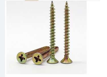 Color - Zinc Self Tapping Metal Screws M4 M5 M6 With Slotted Countersunk Head