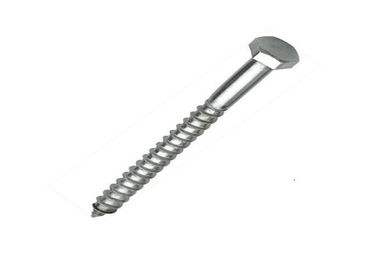 Hex Head Self Tapping Wood Screws , Stainless Steel Fasteners ASME B18.2.1 Standard