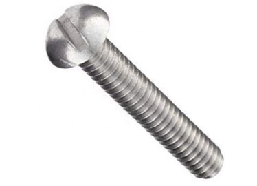 ANSI / ASME B18.6.2 Standard Slotted Head Screw , Round Head Fasteners