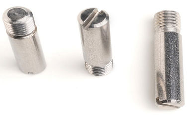 Wear Resistant Stainless Steel Fasteners / Slotted Headless Screw With Shank